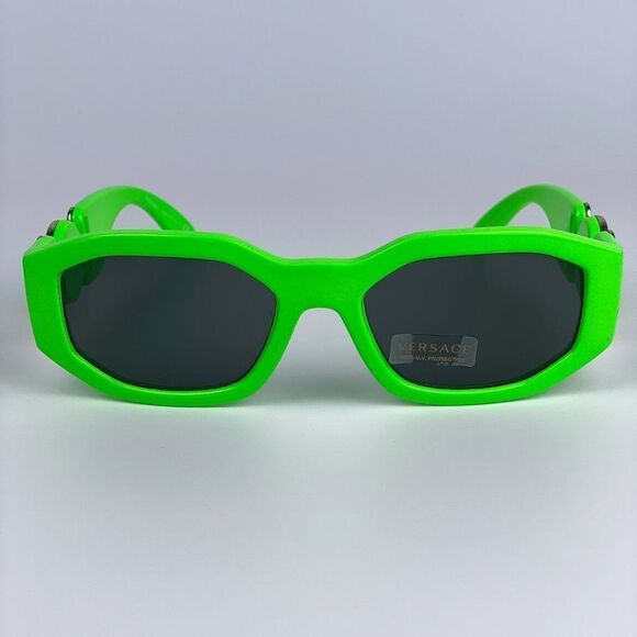 NEW Versace VE4361 531987 Medusa Biggie Green Gray Unisex Sunglasses - Picture 3 of 9